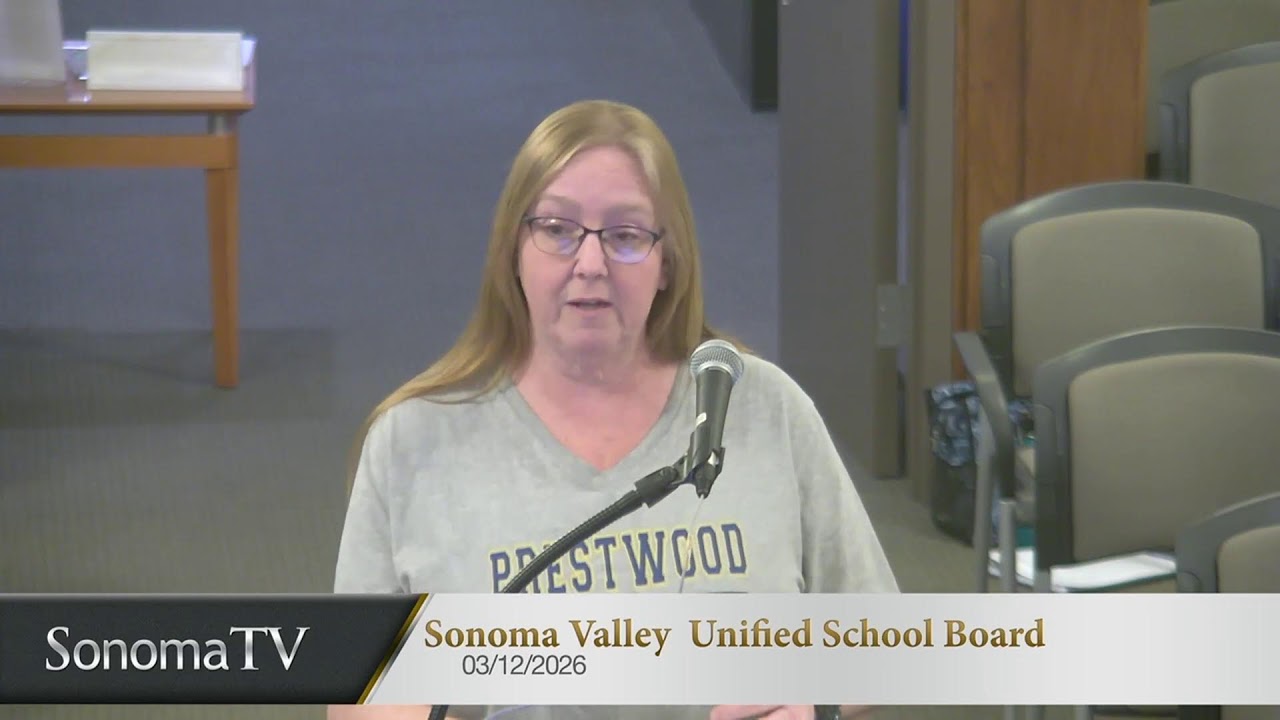 Sonoma Valley Unified School District Board of Directors Meeting 03-12-26