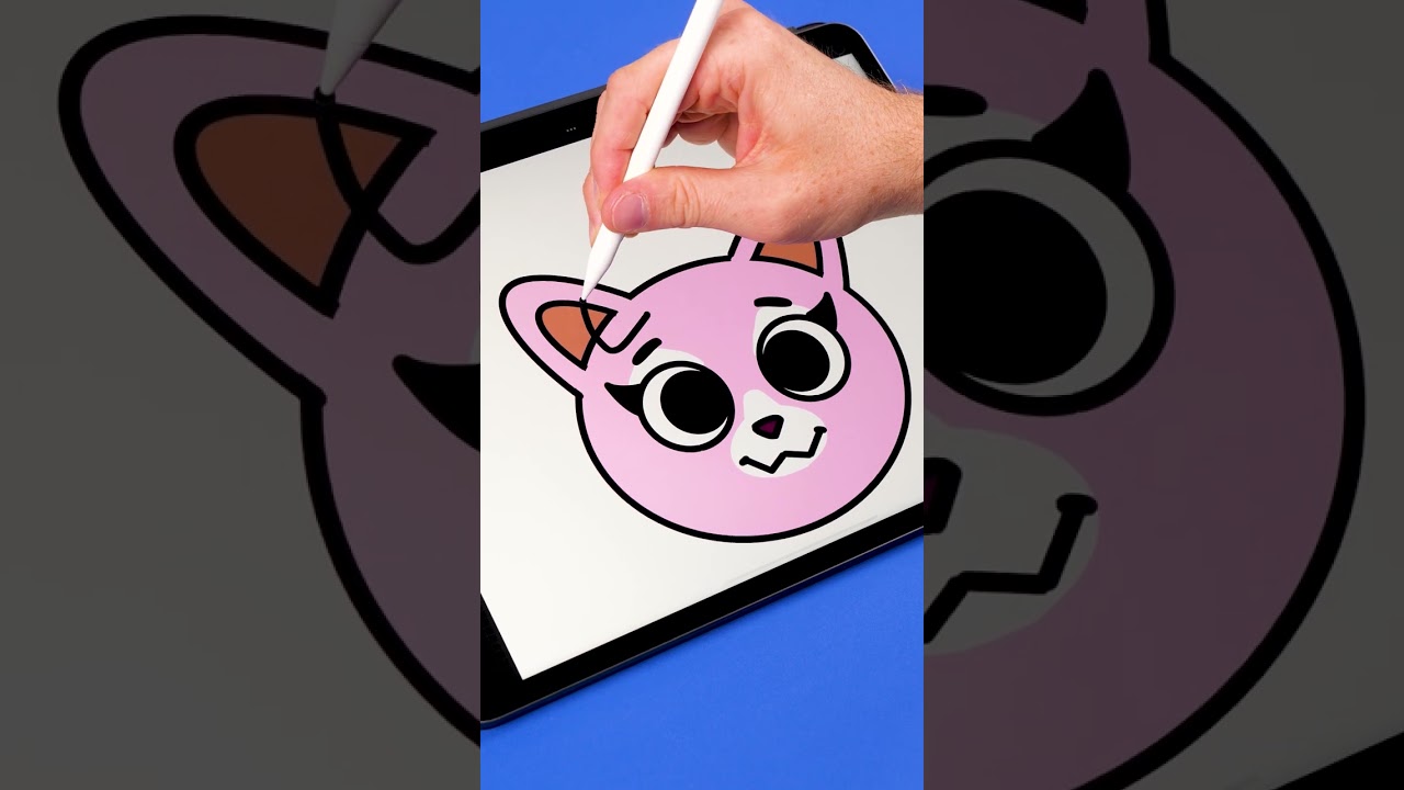 Disegniamo insieme Cherry! #shorts #howtodraw #digitalart | 44 Gatti