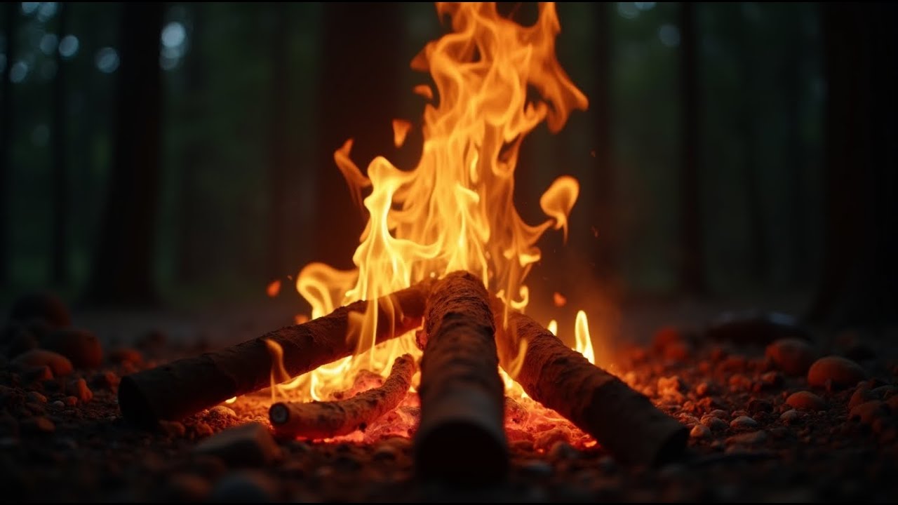 Serene Night Campfire – Calm Your Mind