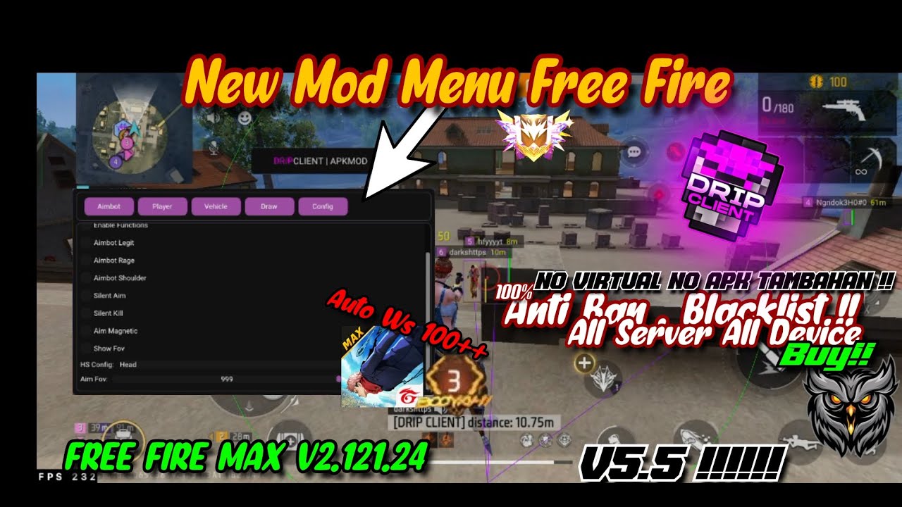 NEW APKMOD DRIP CLIENT V5.5 CUY !!!!! 🤙🥶☠️ ALL DEVICE | NO BAND BLACKLIST 💯❗❗❤️‍🔥