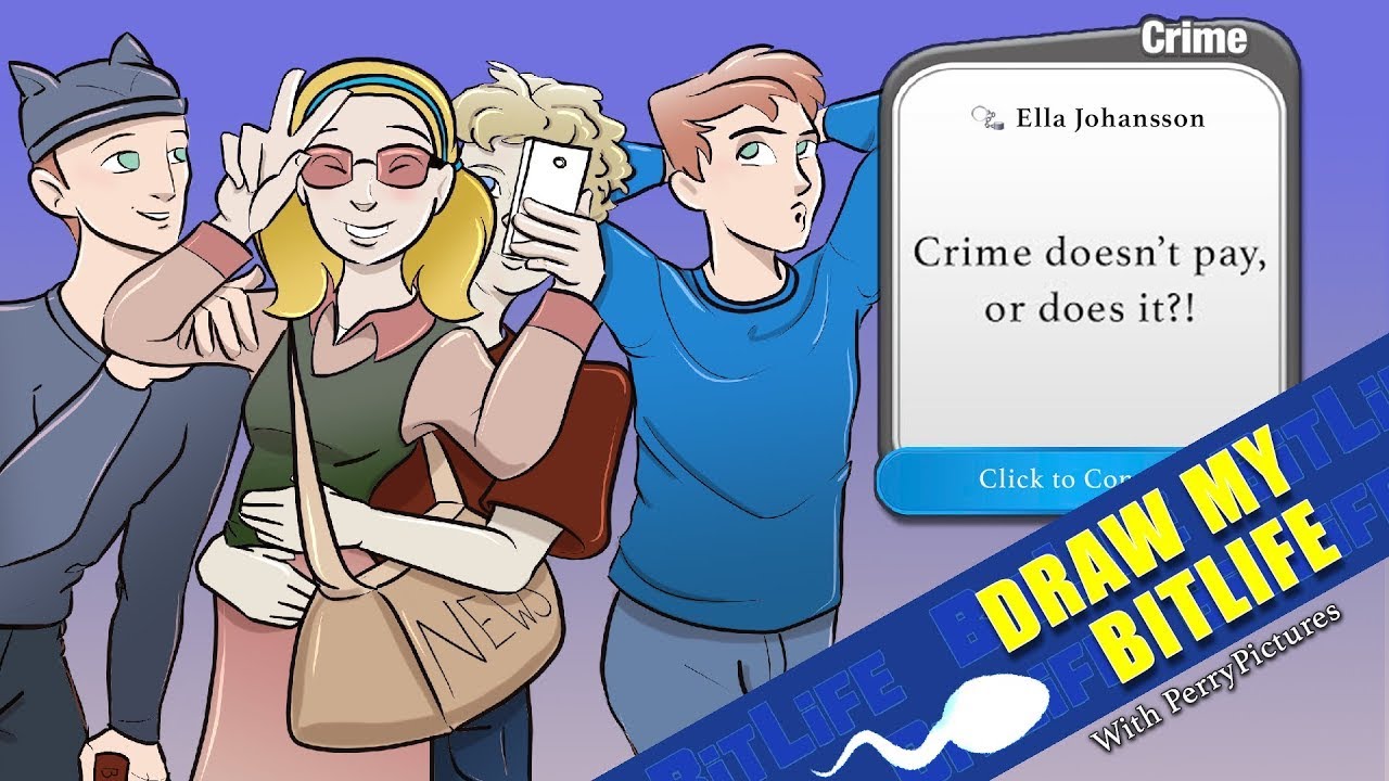 DRAW MY BITLIFE Teenage Crime Lord Ella Johansson!