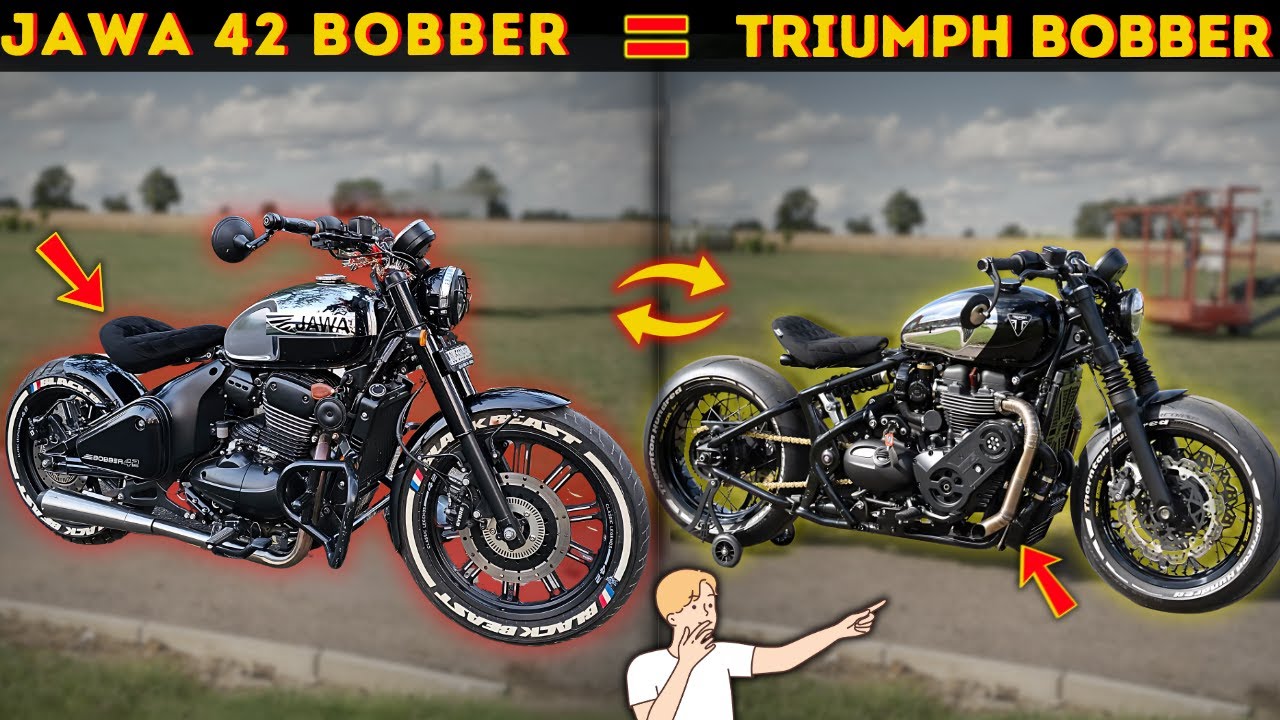 JAWA 42 BOBBER Modified Into TRIUMPH BONNEVILLE BOBBER! 🥵| Modification Series Ep-7