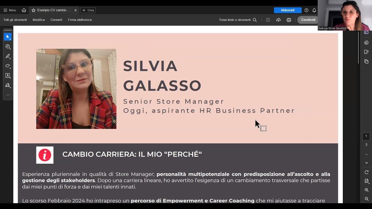 Il segreto per un CV che racconta la tua storia!