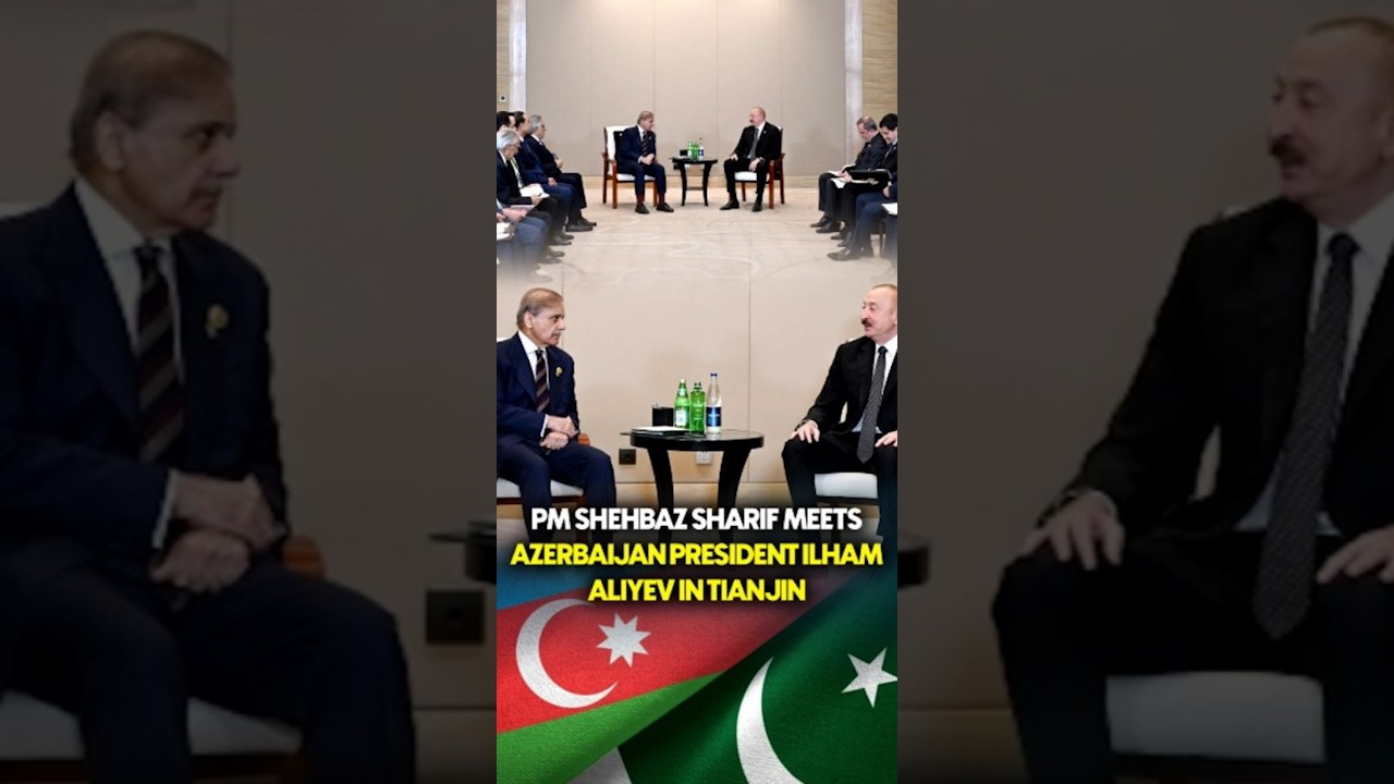 Pm Shehbaz Sharif Meets Azerbaijan President Ilham Aliyev In Tianjin | Geo News English