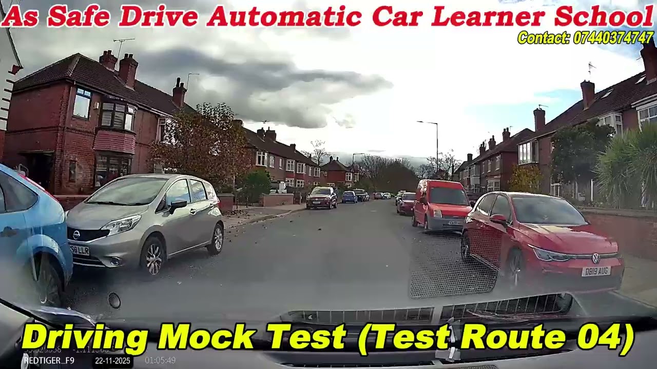 Mock Test, ( Route 04) As Safe Drive Automatic Car Learner School