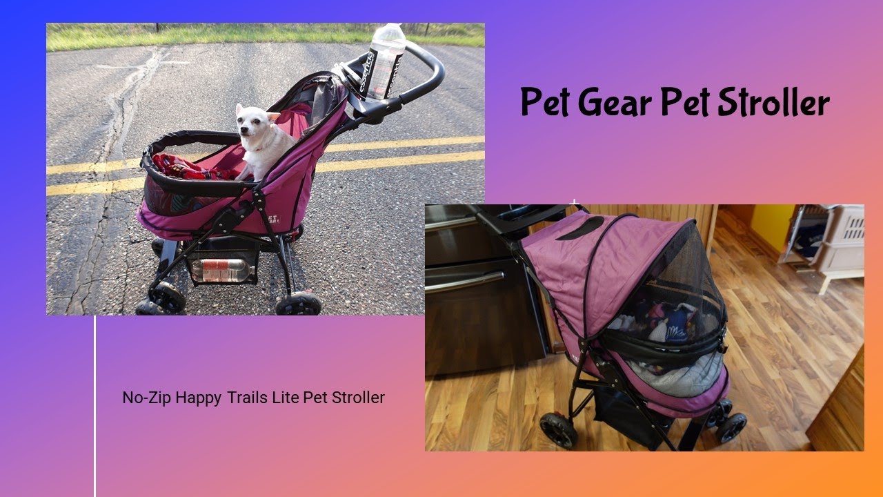 Pet Gear No-Zip Happy Trails Lite Pet Stroller