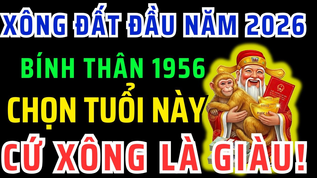 Chấn Động Chắc Chắn Điều Này Xảy Ra Với Bính Thân 1956 nếu Chọn Tuổi Này XÔNG ĐẤT Đầu Năm 2026!