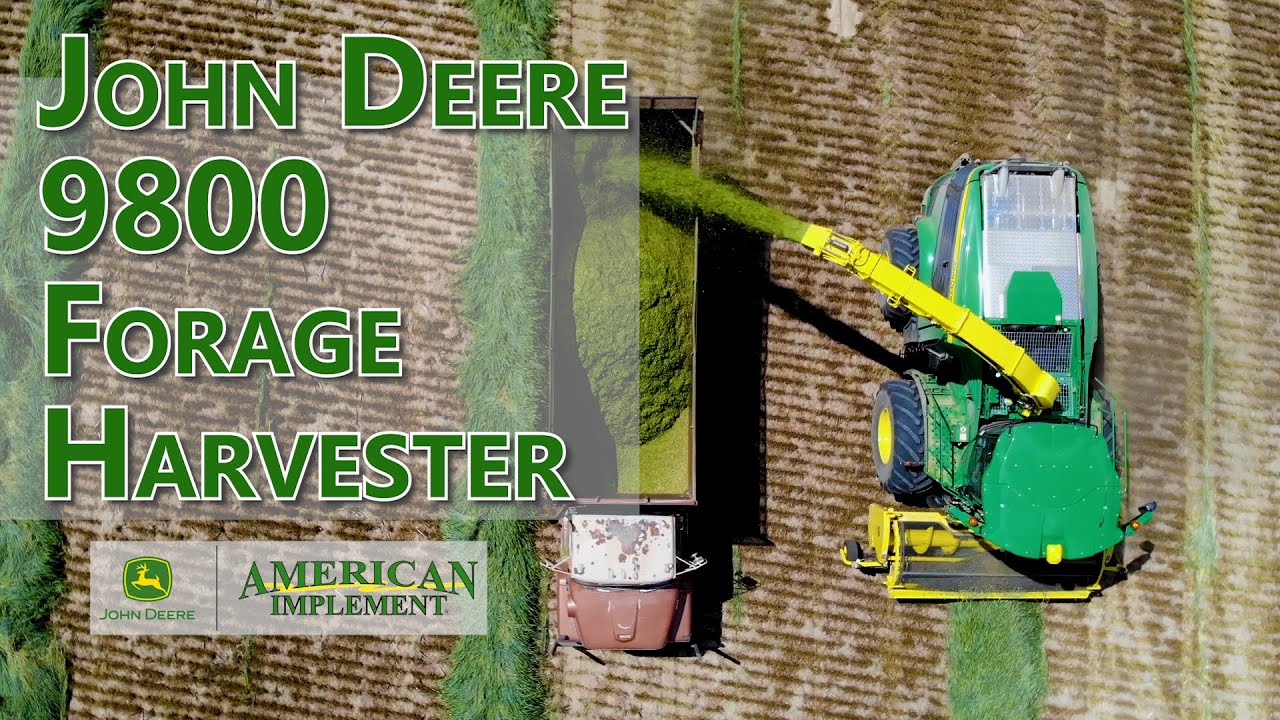 Bird's Eye View: Here's the John Deere 9800 Forage Harvester in Action!