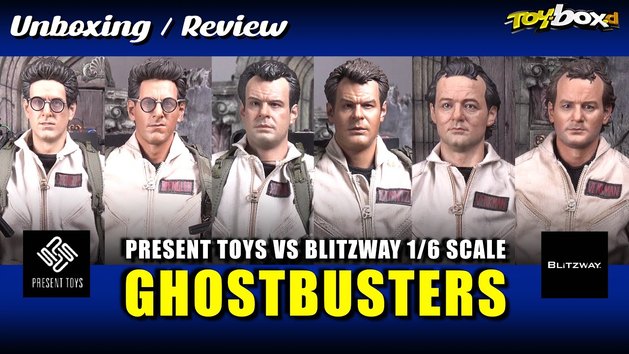 PRESENT TOYS GHOSTBUSTERS  Venkman Spengler Stantz 1/6 Scale Ghost Hunting Squad Unboxing & Review