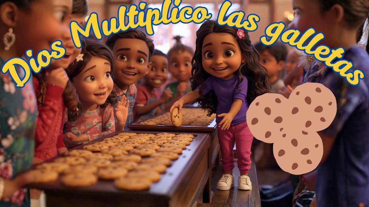 ✨Mira como Dios Multipico las Galletas 🍪  Historia Cristiana Infantil sobre Confiar en Dios 🙏