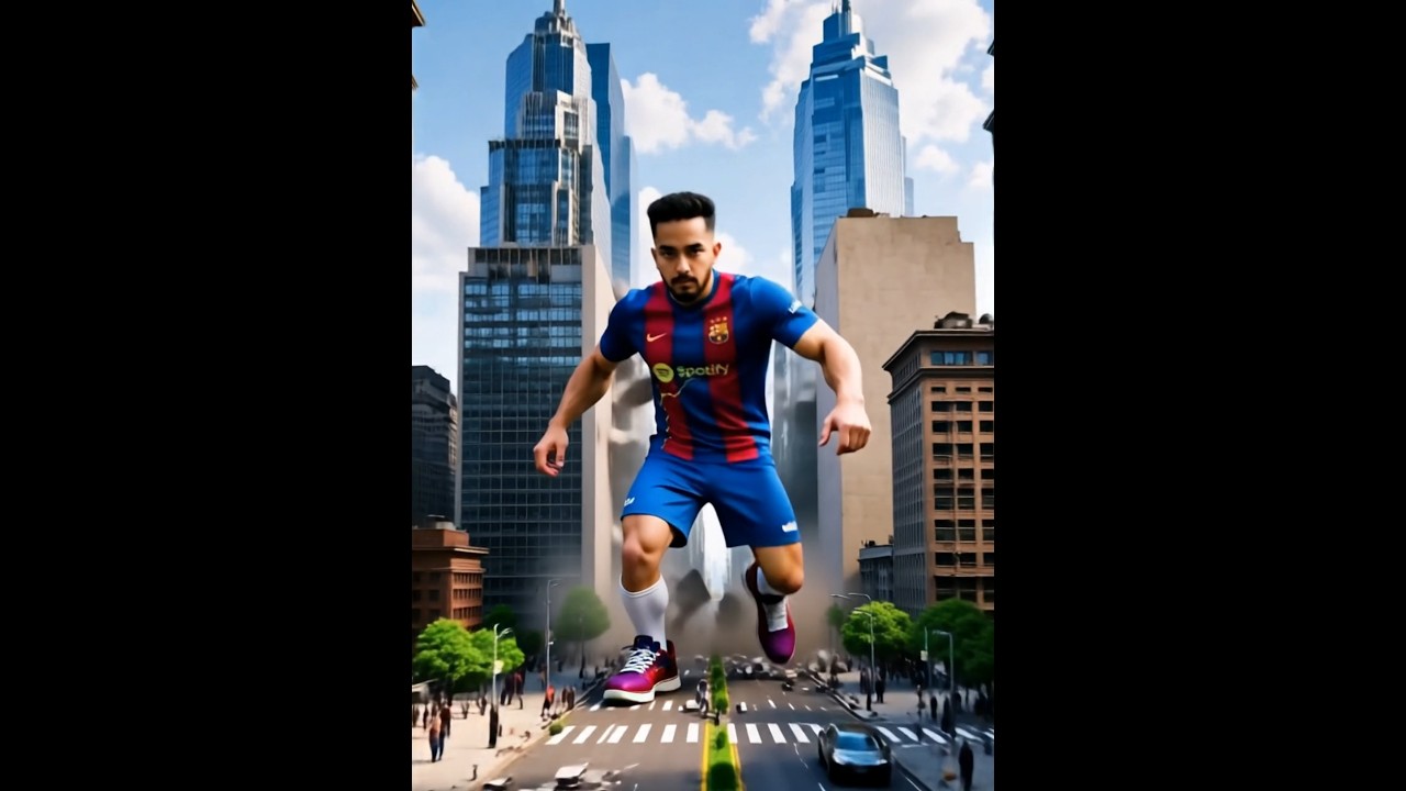 If Footballers Were Giants... Barcelona Edition 😍🏟️