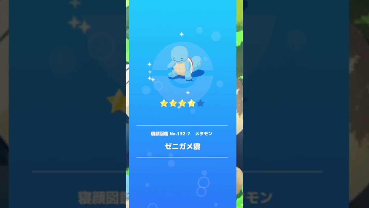 【ポケモンスリープ】 　メタモン　ゼニガメ寝　【pokemonnsleep】