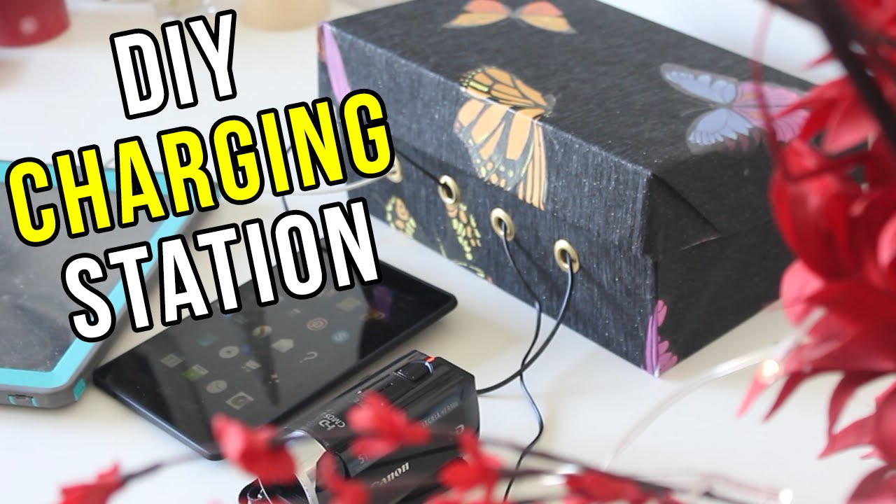 DIY Shoebox Charging Station