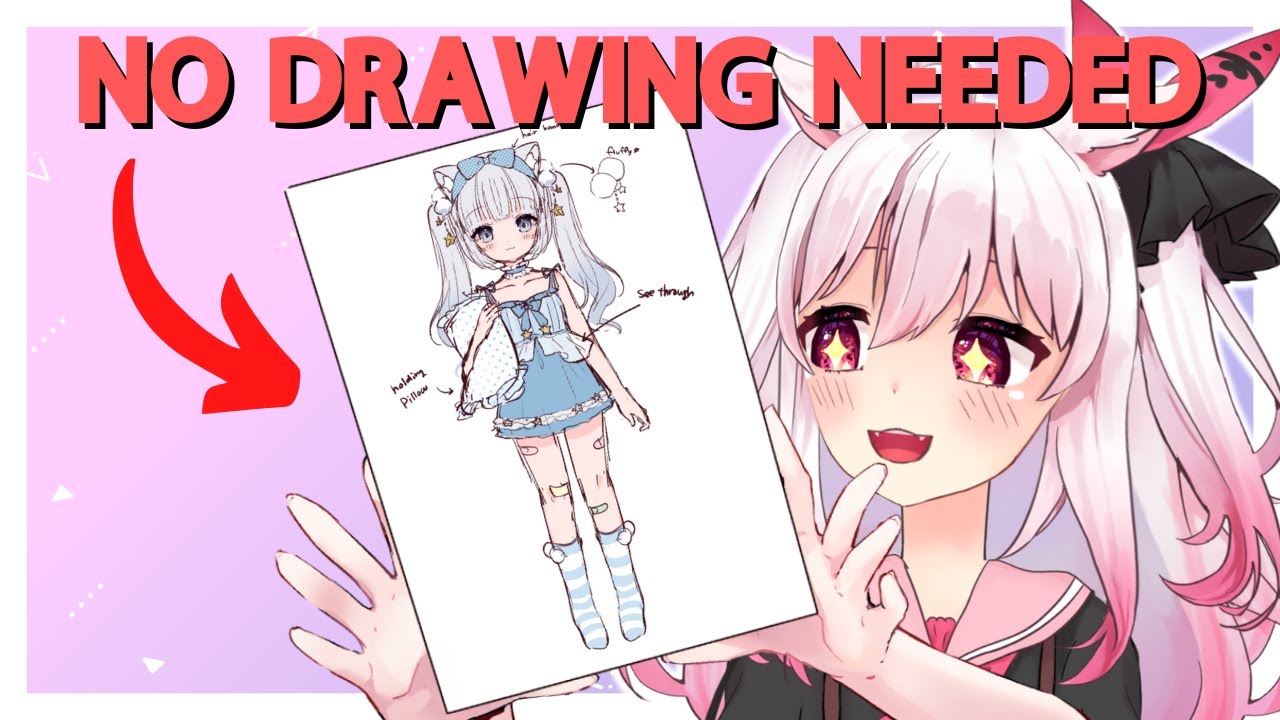 Как создать лист персонажа для vTuber | 【Pinterest】Для заказов на художественные референсы