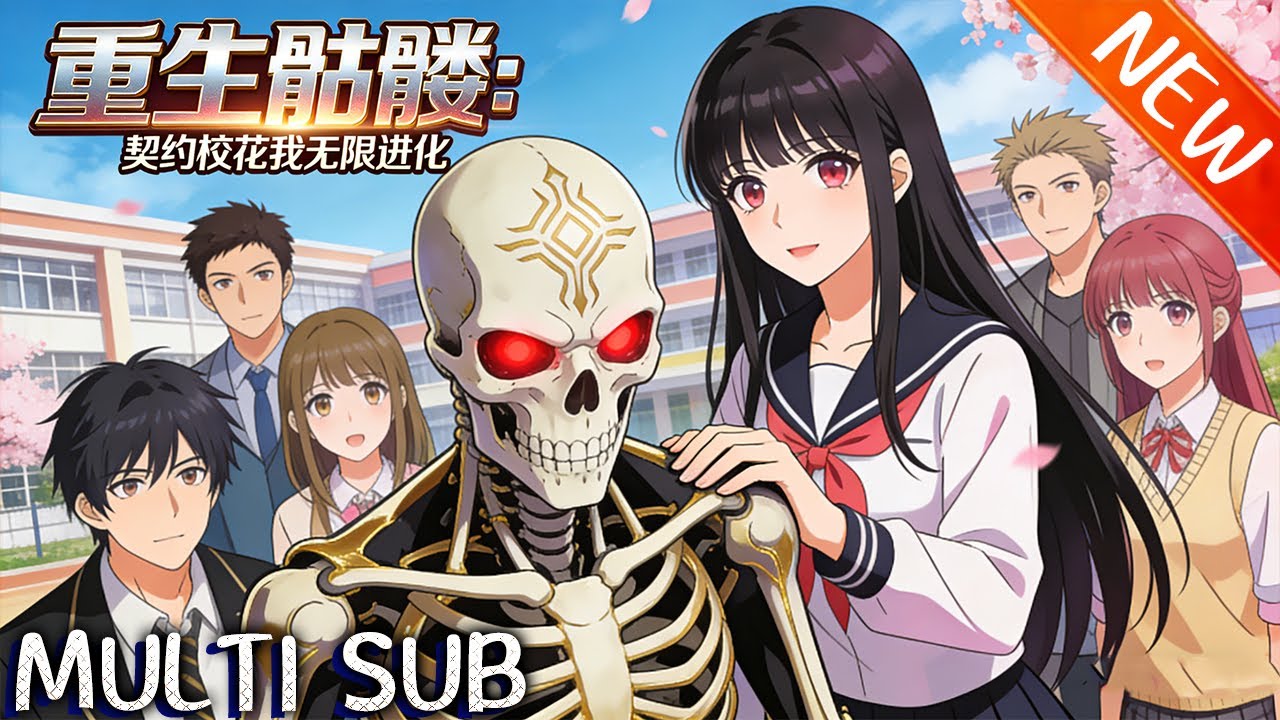 💥【新番上线】《重生骷髅：契约校花我无限进化》叶空重生被校花召唤成最弱骷髅兵，觉醒无限进化系统，奇葩修炼一路进阶成死灵君主，横推魔神，上演逆天逆袭传奇。#斗破动漫 #逆袭 #動漫