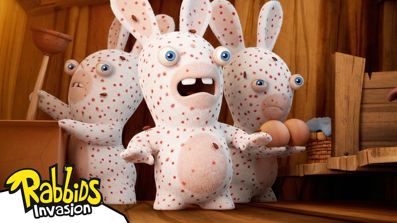 Rabbids with Fleas 🥴 Rabbids Invasion 🐰 Full Episode | Best Cartoon and Videos For Kids