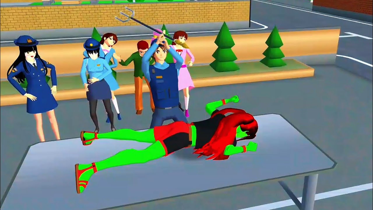 Полиция наказывает зомби👮‍♀️👹||#sakuraschoolsimulator#shortfilm#trending#sss#fyp#viralvideo