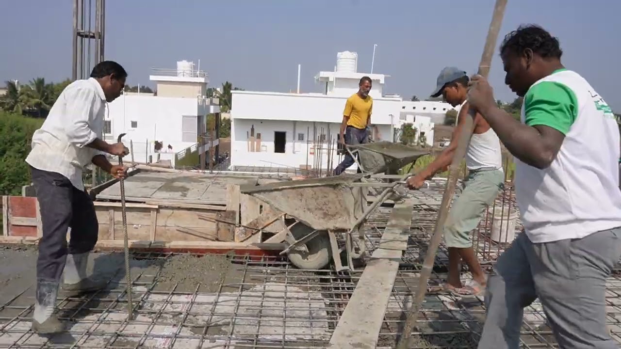 Concrete mixer #construction side #concrete lifting #construction equipment 