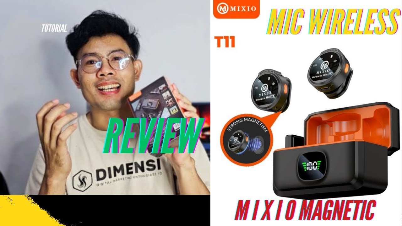 Review & Unboxing Mic Wireless Mixio Terbaru T11 Mic Magnetic Bulat