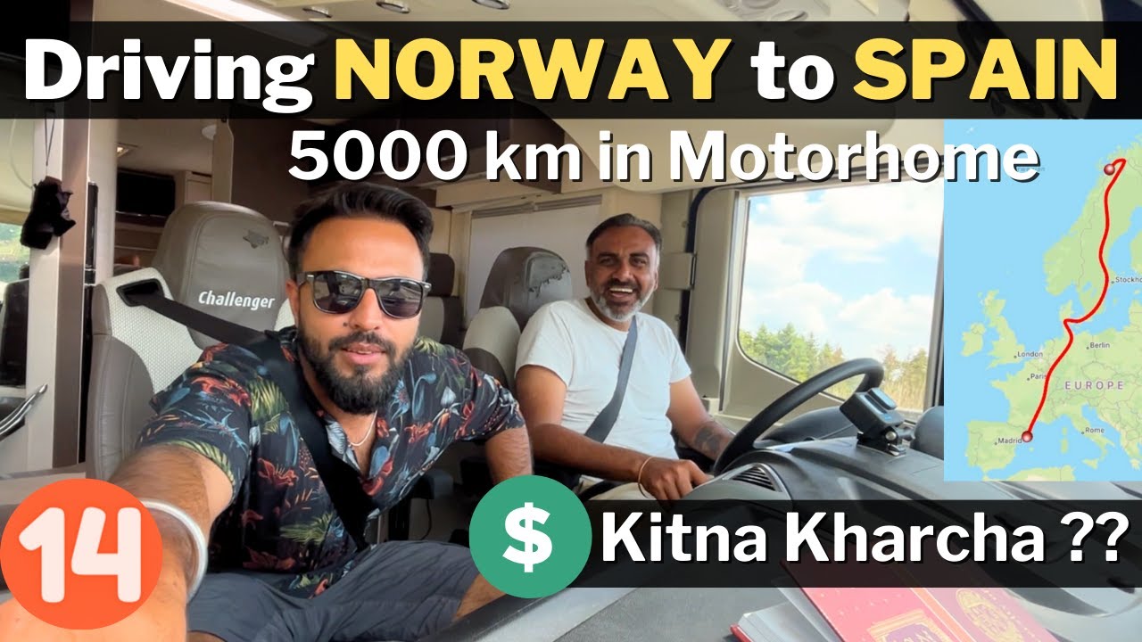 HOW MUCH IT COST 🤑 driving Norway to Spain [5000km Motorhome] @OhiSaabi