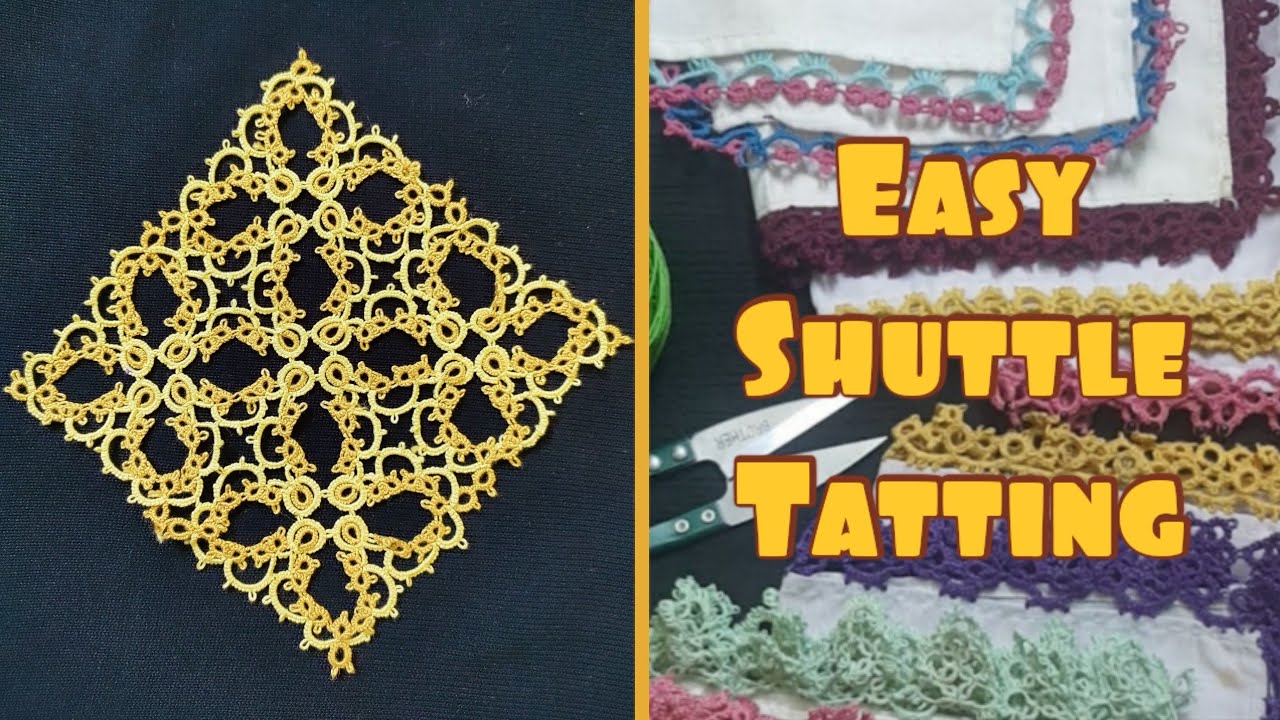 Shuttle Tatting | Middle Design For Table Cloth Part 3 |