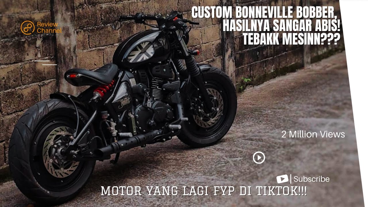 Custom Motor Jadi Triumph Bonneville Bobber! Hasilnya Bikin Melongo! Sempat FYP di tiktok nih!