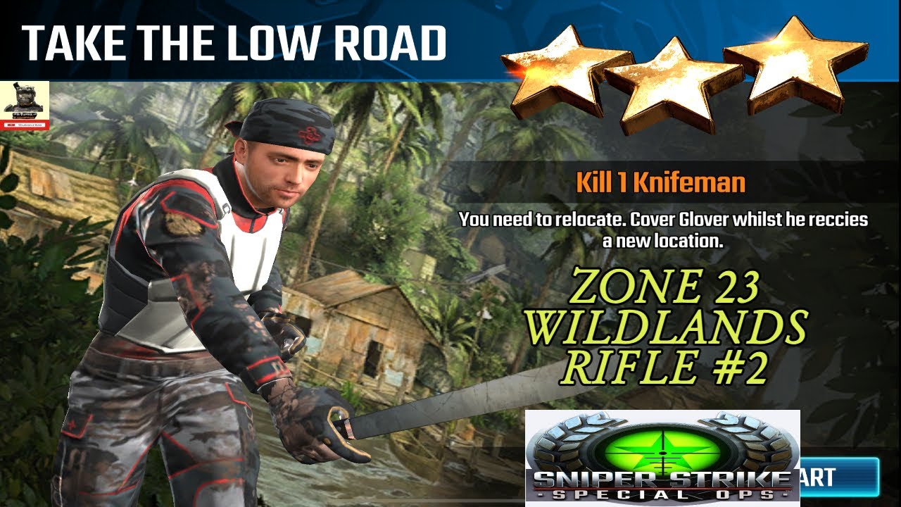 Campaign Zone 23 Wildlands Take the low Road Rifle mission #2 Sniper strike : special ops