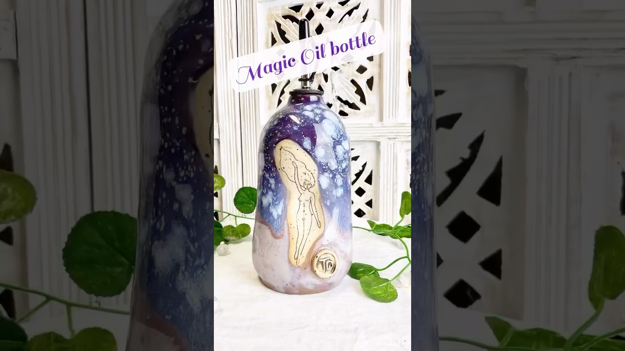 Magic handbuild oil bottle 💜✨💜 