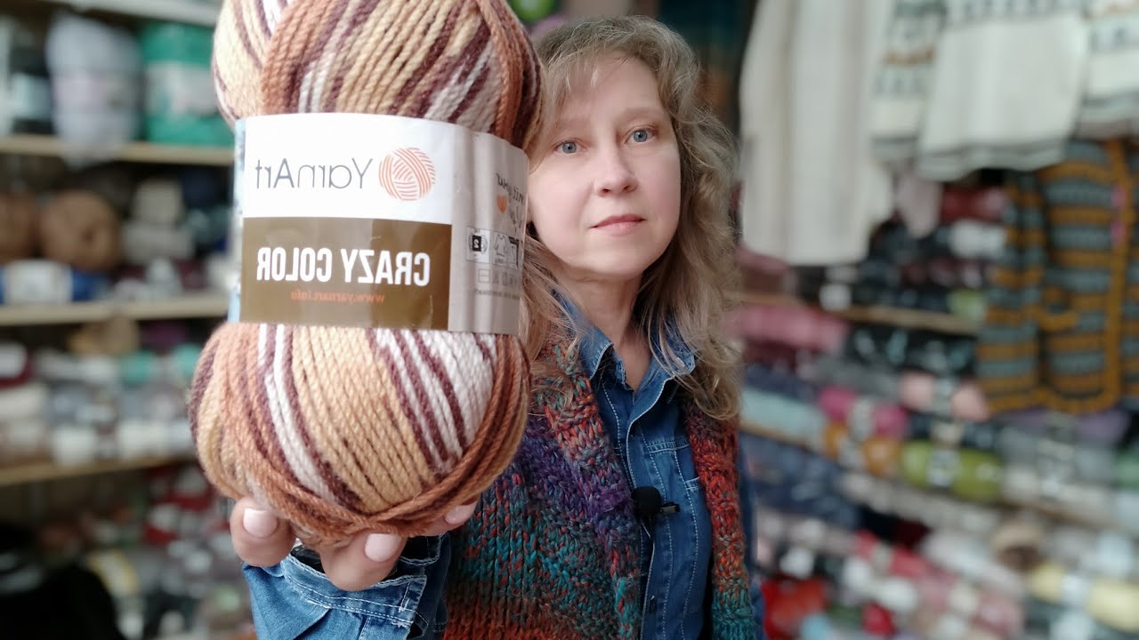 нитки YarnArt Crazy Color Color Wave YarnArt  и описание к жилету