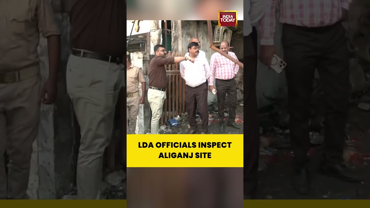 Lucknow Fire Tragedy: LDA Team Reaches Coaching Institute Spot #lucknowfire #coaching #firedisaster