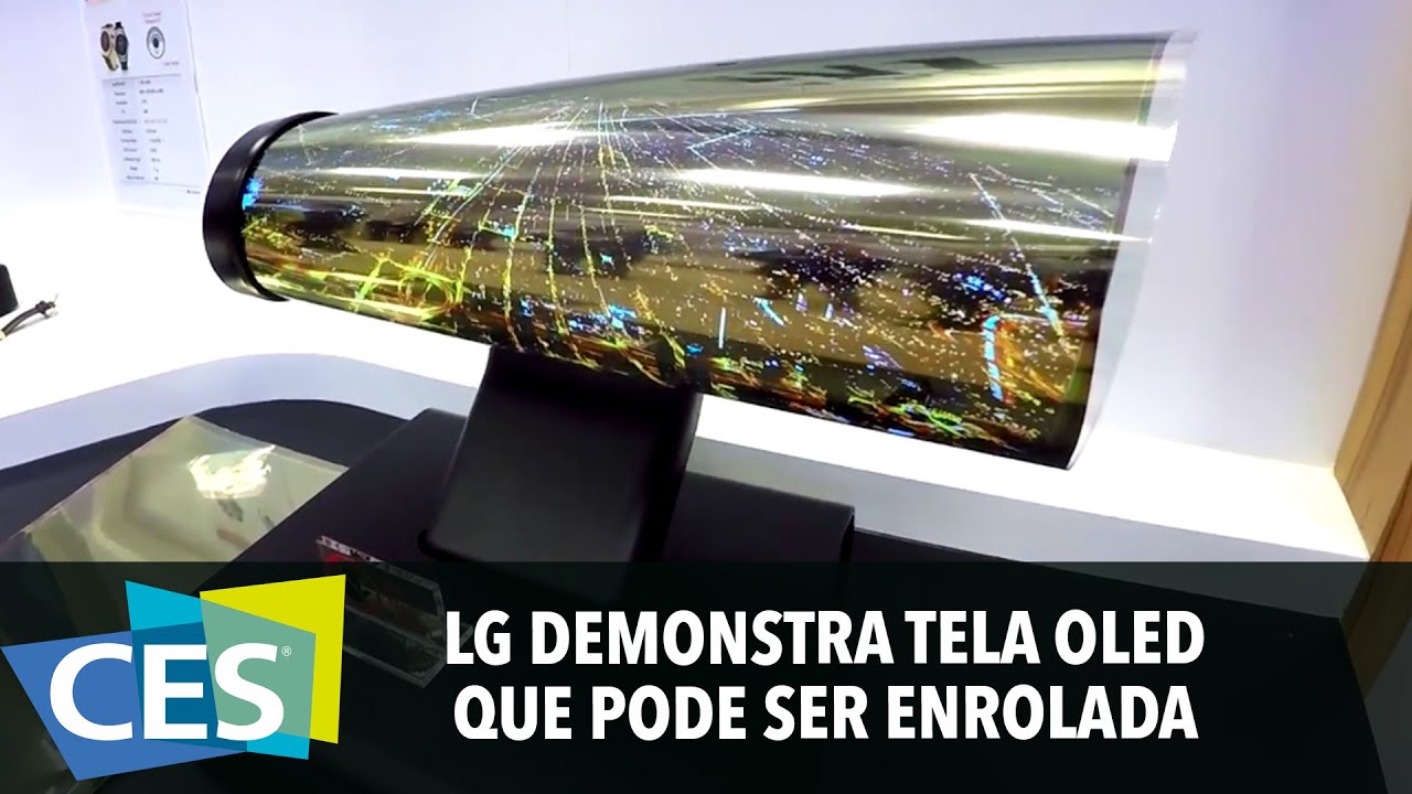 LG DEMONSTRA TELA OLED QUE PODE SER ENROLADA #CES2016