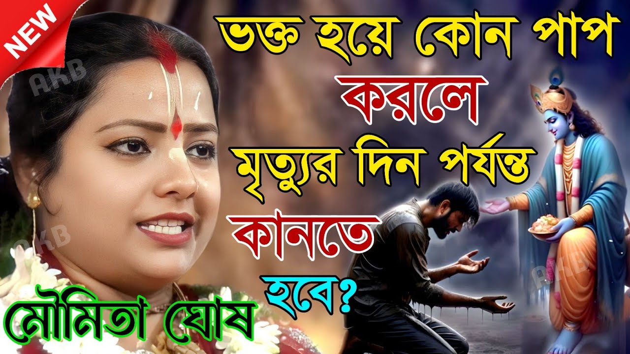ভক্ত হয়ে কোন পাপ করলে মৃত্যুর দিন পর্যন্ত কানতে হবে? মৌমিতা ঘোষের কীর্তন | Moumita ghosh mondal