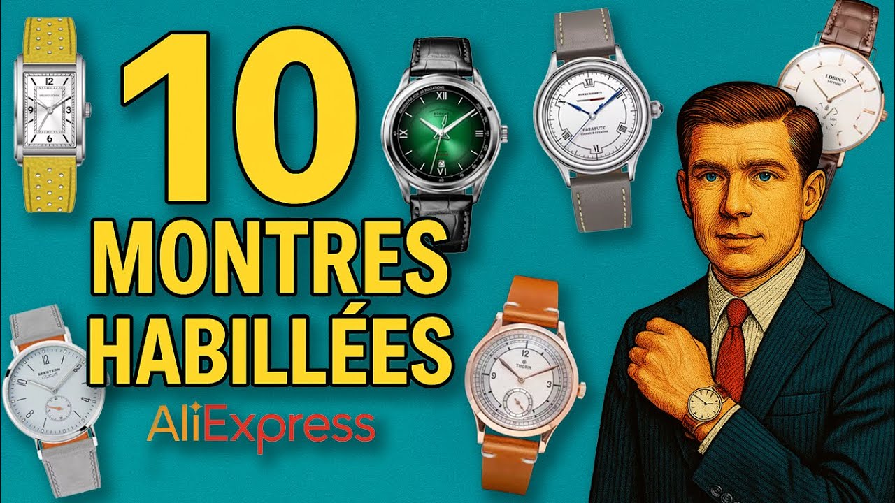 Top 10 des meilleures montres élégantes sur Aliexpress ! 27 - 384 euros