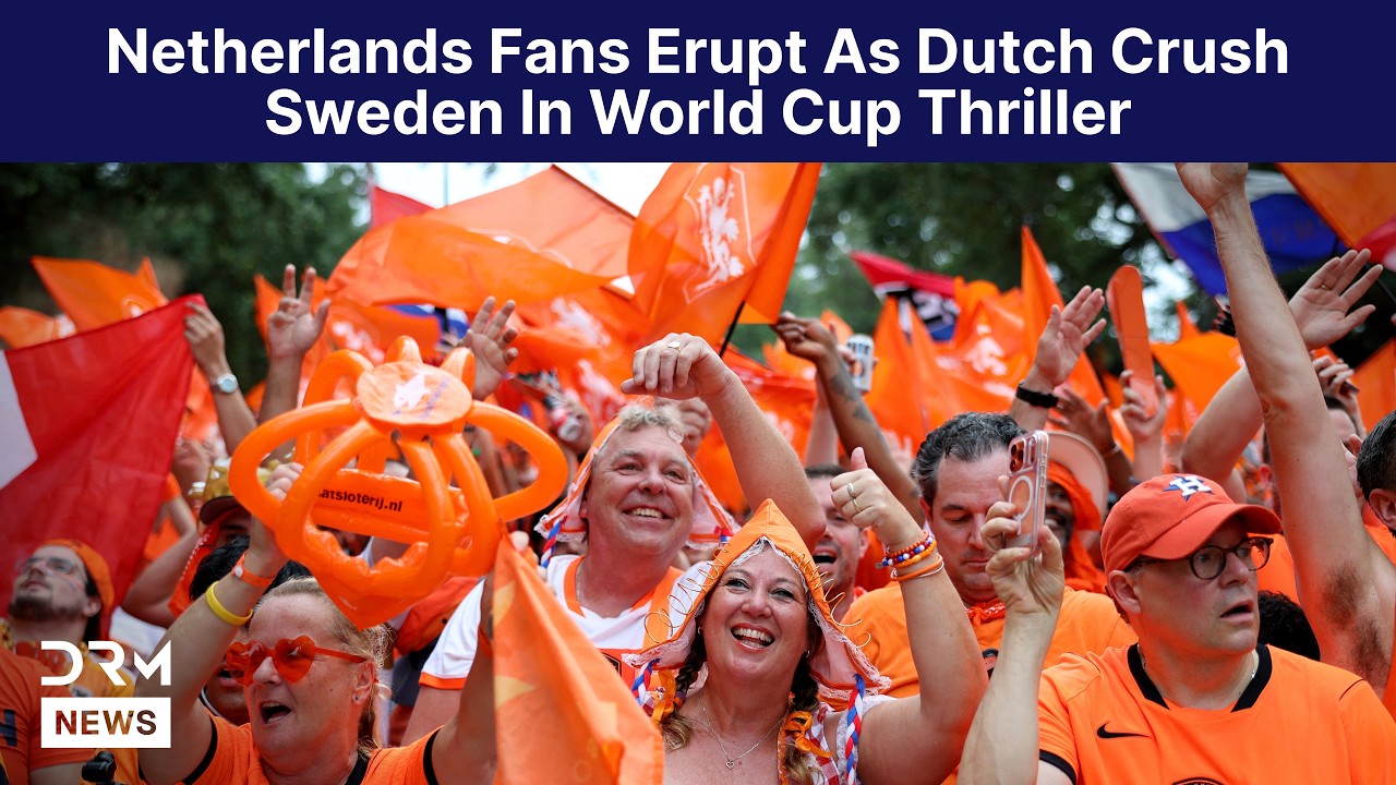 HISTORIC CELEBRATIONS: Netherlands Fans Erupt as Dutch Crush Sweden in World Cup Thriller | AD15