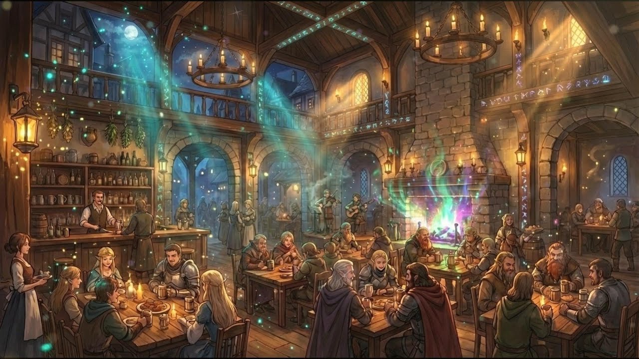 【Celtic Music】Tavern of the Wandering Souls  | 2 Hours | D&D / TTRPG【ケルト音楽/作業用・勉強用・睡眠用BGM】