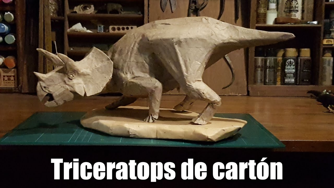 Triceratops de cartón - timelapse