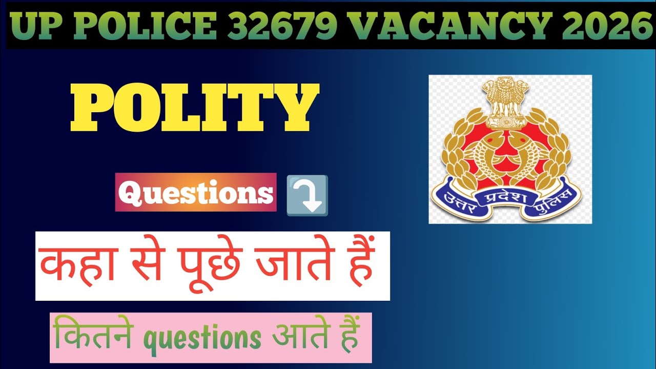 UP POLICE 🚨 POLITY PERVIOUS YEAR QUESTION ANALYSIS | कितने questions पूछे जाते हैं #uppolice #polity