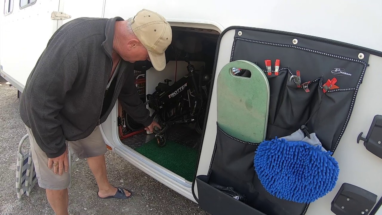 Shinga Trotter vouwfiets vervoeren in de camper