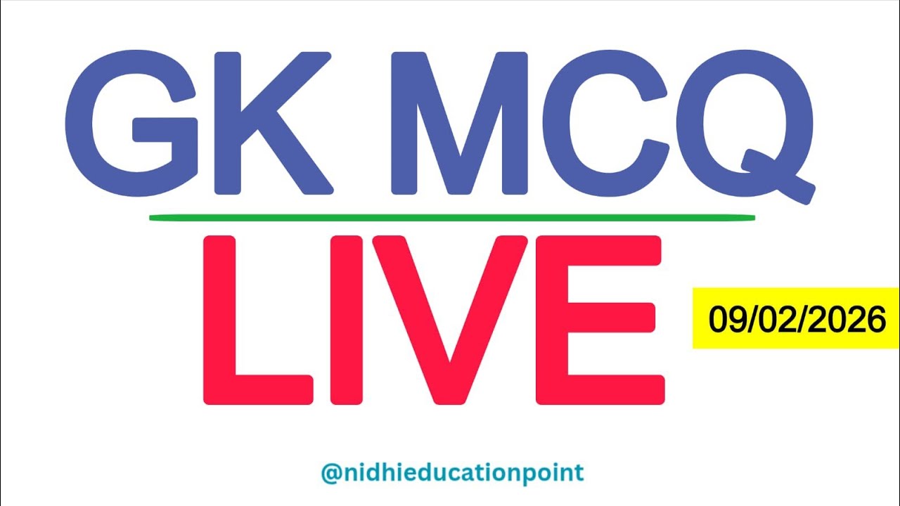 GK MCQ Live Session 2026 | Important General Knowledge Questions for All Government Exams | RRB, SSC