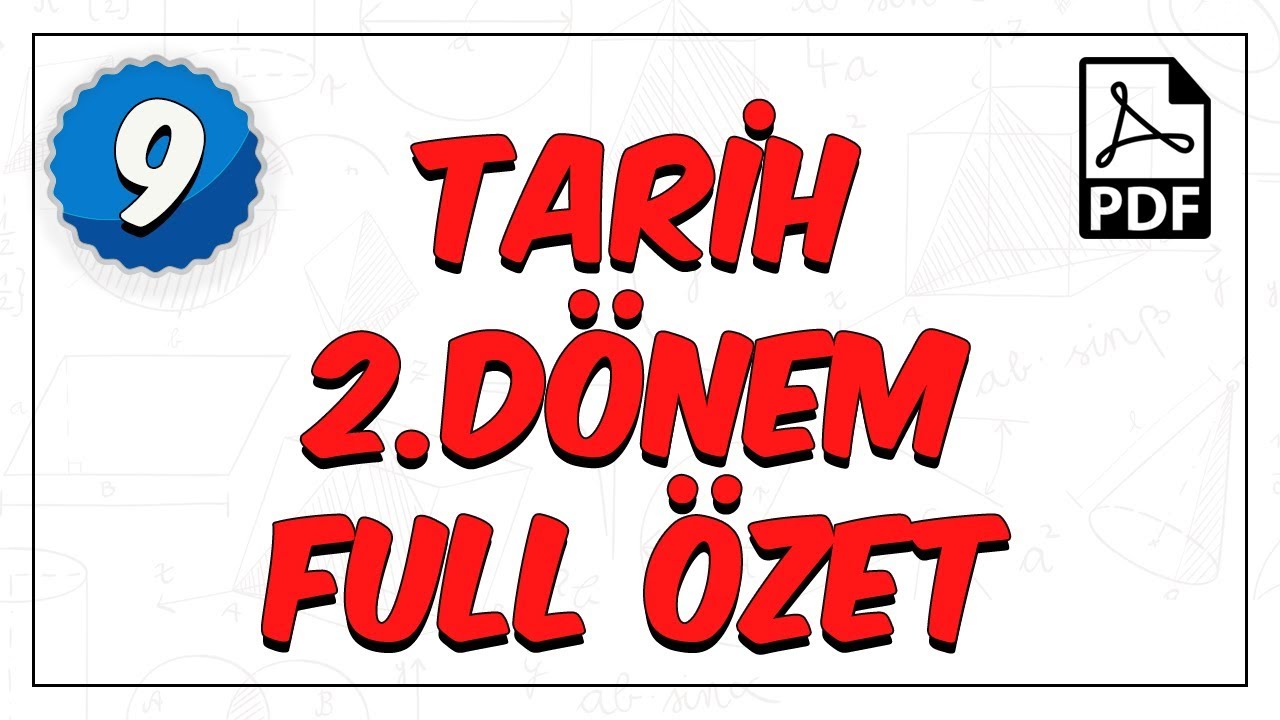 9.sınıf Tarih | 2.Dönem Full Özet