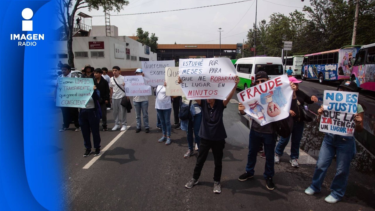 Estudiantes rechazados protestan en rector&iacute;a de la UNAM; exigen examen presencial