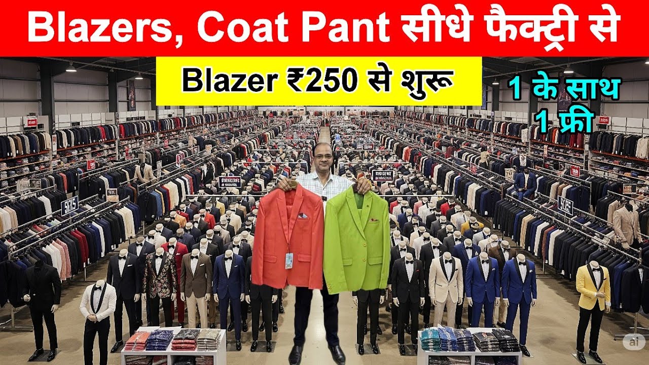 Cheapest coat pant market in delhi, Blazer market in delhi,kurta pajama, Blazers