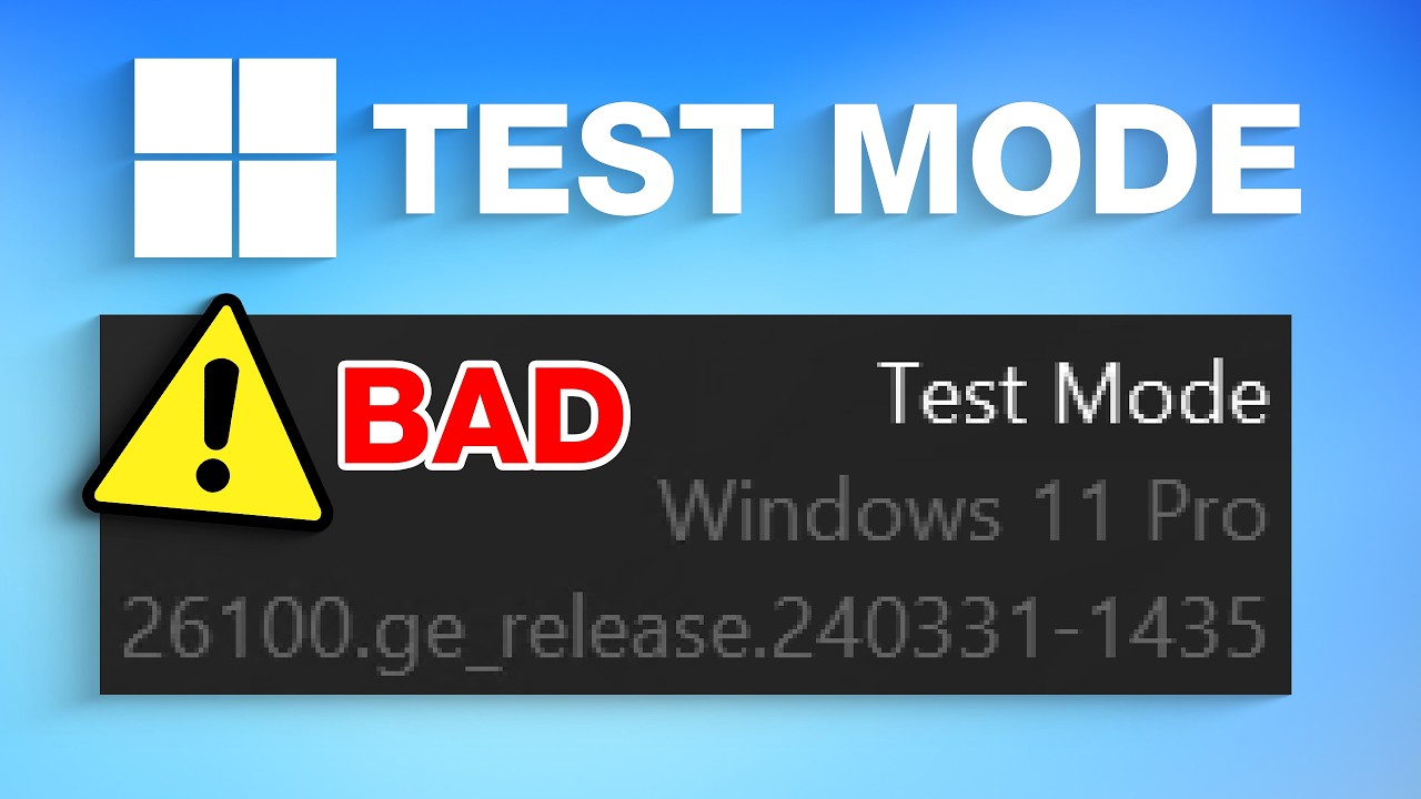 Co to jest &bdquo;tryb testowy&rdquo; systemu Windows? (Jest zły)