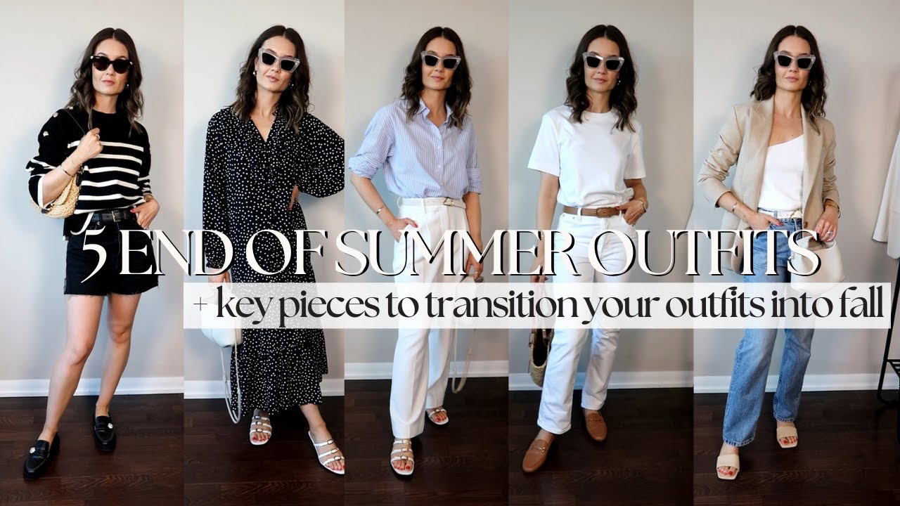 END OF SUMMER OUTFITS | Key Pieces to transition Summer Outfits for Fall | Styled. by Sansha