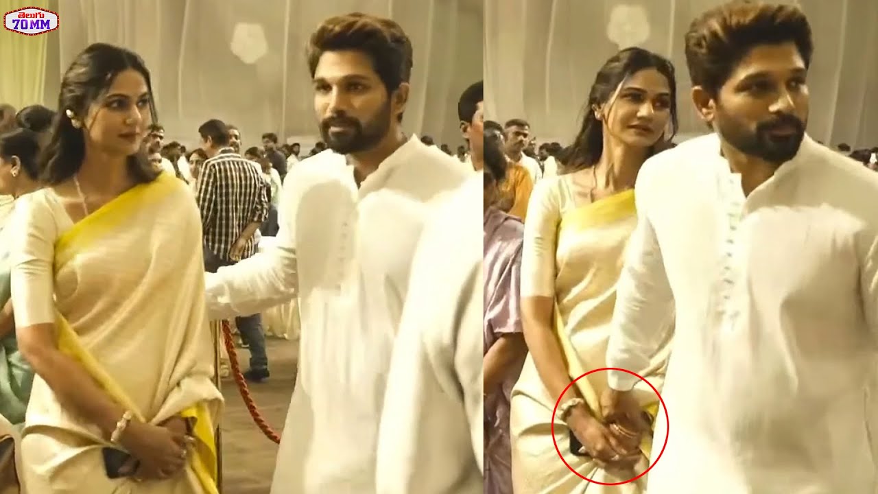 Allu Arjun & ALlu Sneha Reddy Cute Visuals at Allu Kanakaratnam Pedda Karma | Chiranjeevi | 70MM