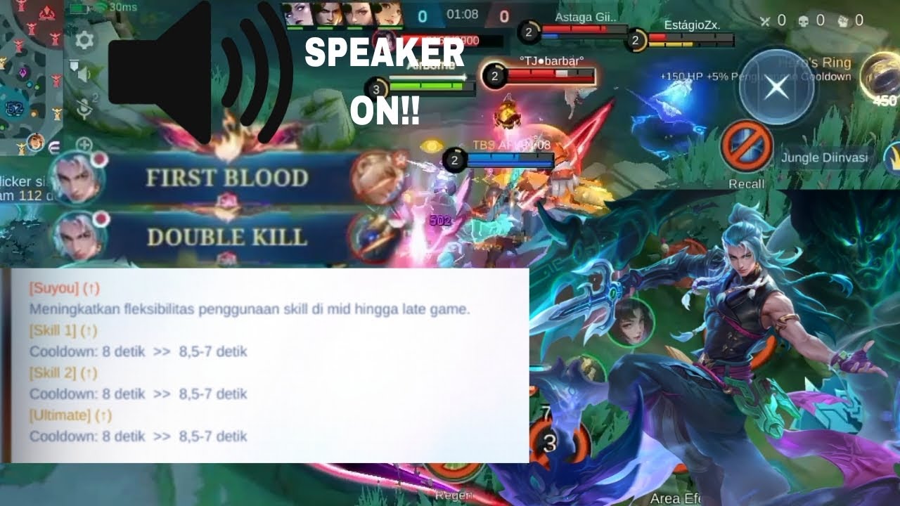 Di suruh team pakai jung, padahal retry ku busuk🥲 sekalian cobain suyou buff!! - Mobile Legend