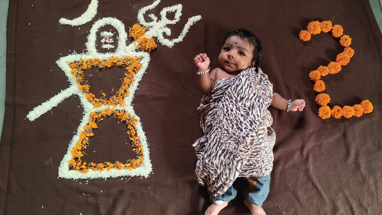 ಮಹಾಶಿವರಾತ್ರಿ 🙏 monthly baby😘 photoshoot ideas #viral #babyphotoshoot #ideas #VijetaDhanni 
