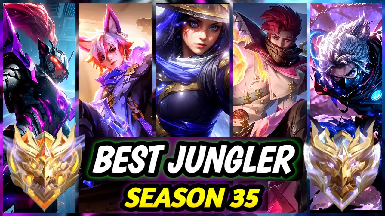 10 BEST JUNGLER HEROES 2025 (META SEASON 35) | Mobile Legend Tier List