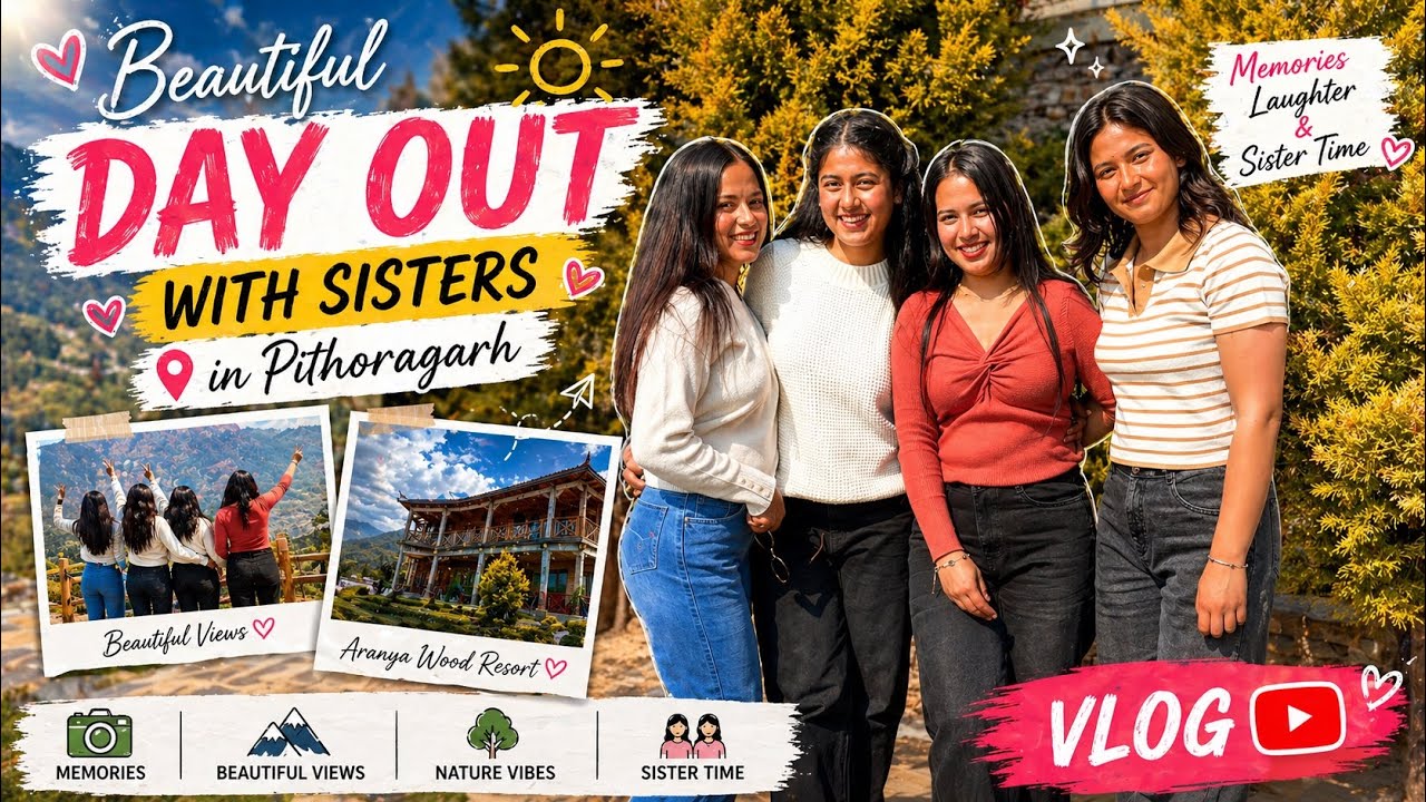 Beautiful day with my sisters❤️ fun and comedy || Pithoragrah || daily vlog ☺️||#dailyvlog 