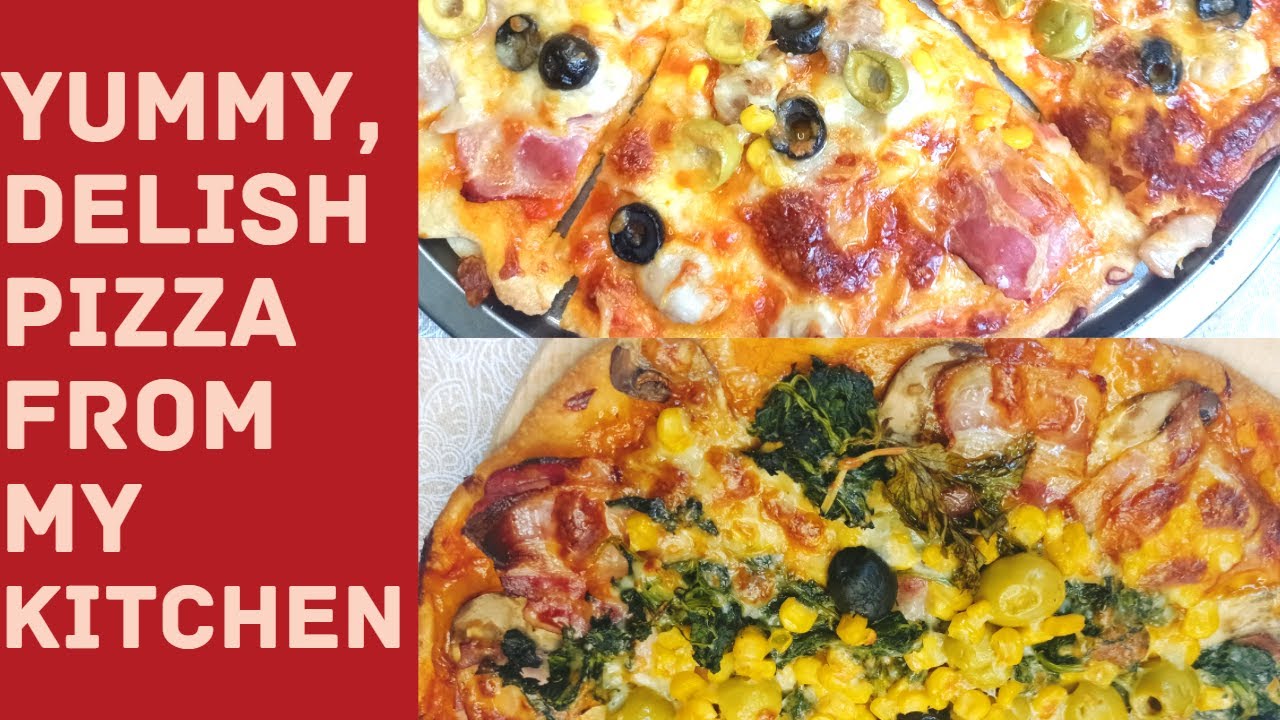 YUMMY DELISH PIZZA FROM MY KITCHEN \\ MAKE HOME MADE PIZZA \\ GREYGLAMMA KITCHEN